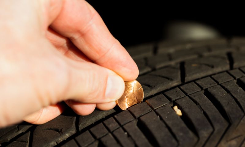 Tire tread check